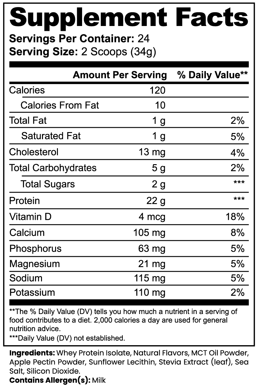 Burke's Berserkers Advanced 100% Whey Protein Isolate (Vanilla)