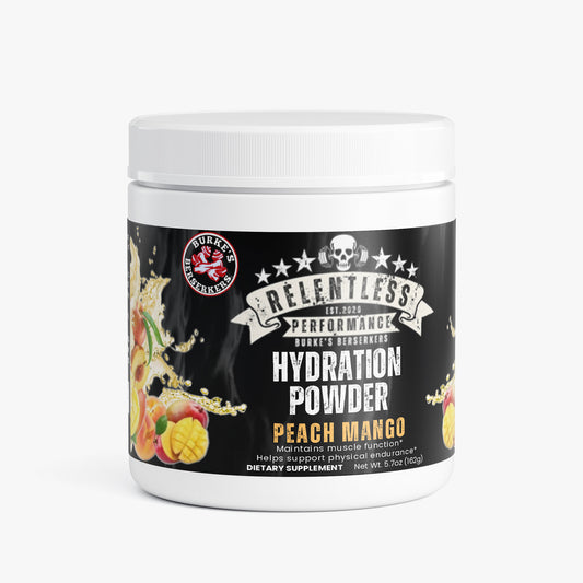 Burke's Berserkers Relentless Performance Hydration Powder (Peach Mango)