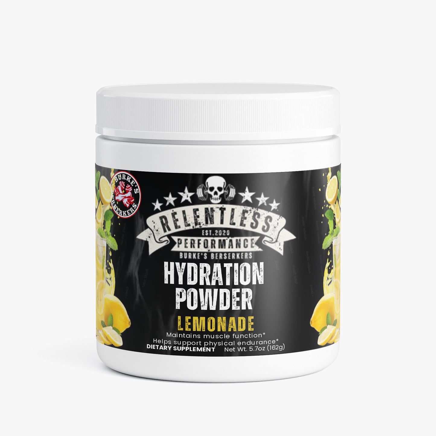 Burke's Berserkers Relentless Performance Hydration Powder (Lemonade)
