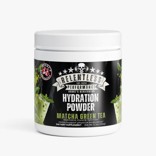 Burke's Berserkers Relentless Performance Hydration Powder (Matcha Green Tea)