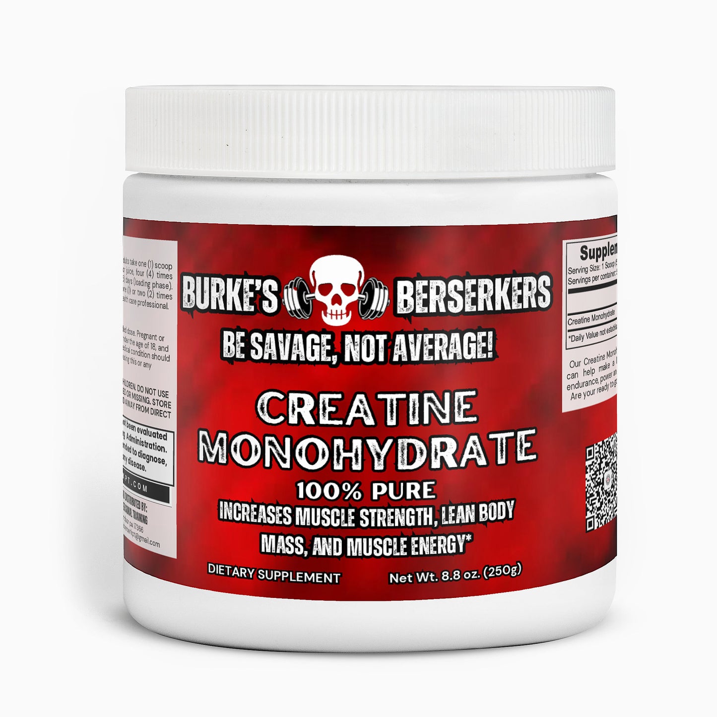 Burke's Berserkers Creatine Monohydrate