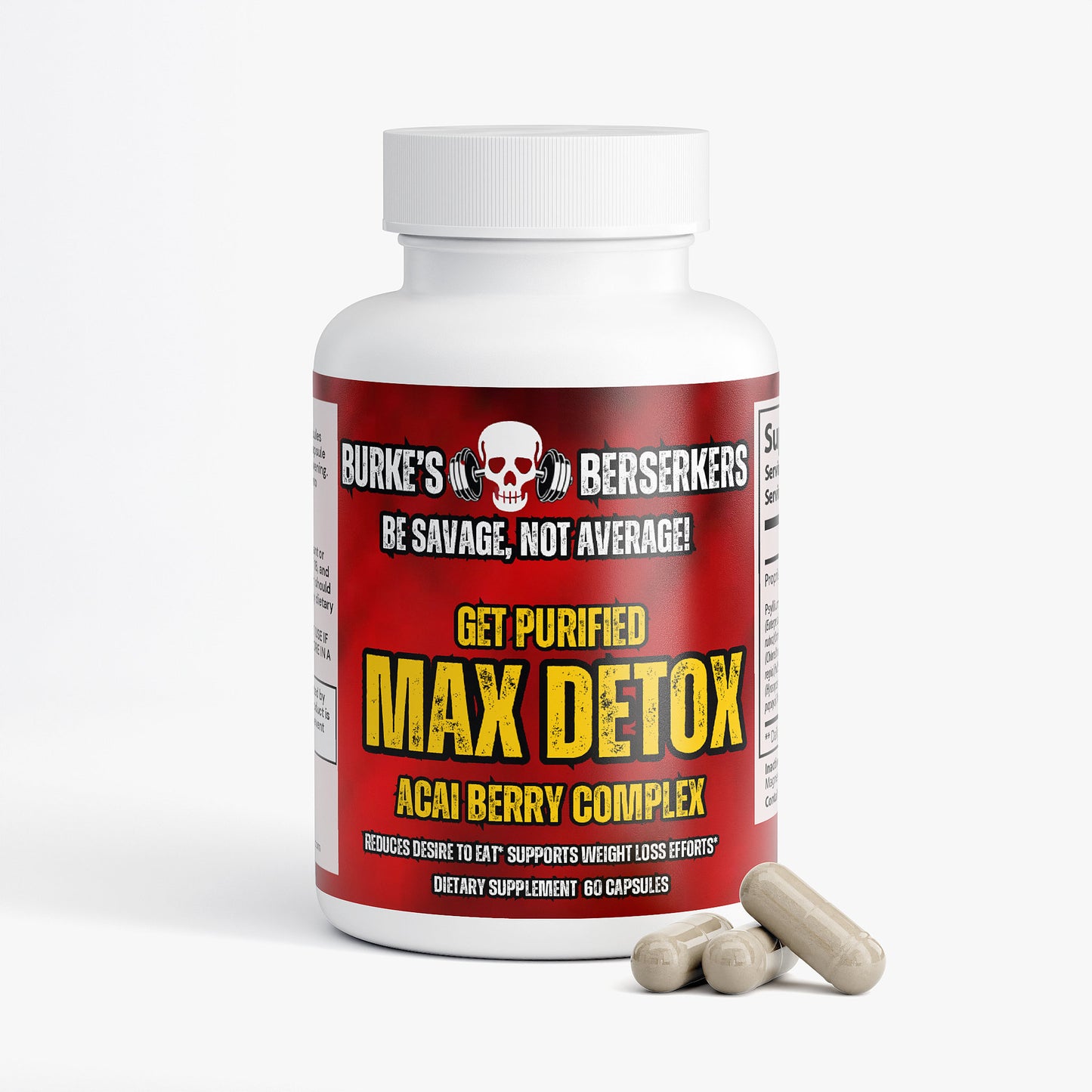 Burke's Berserkers Get Purified Max Detox (Acai detox)
