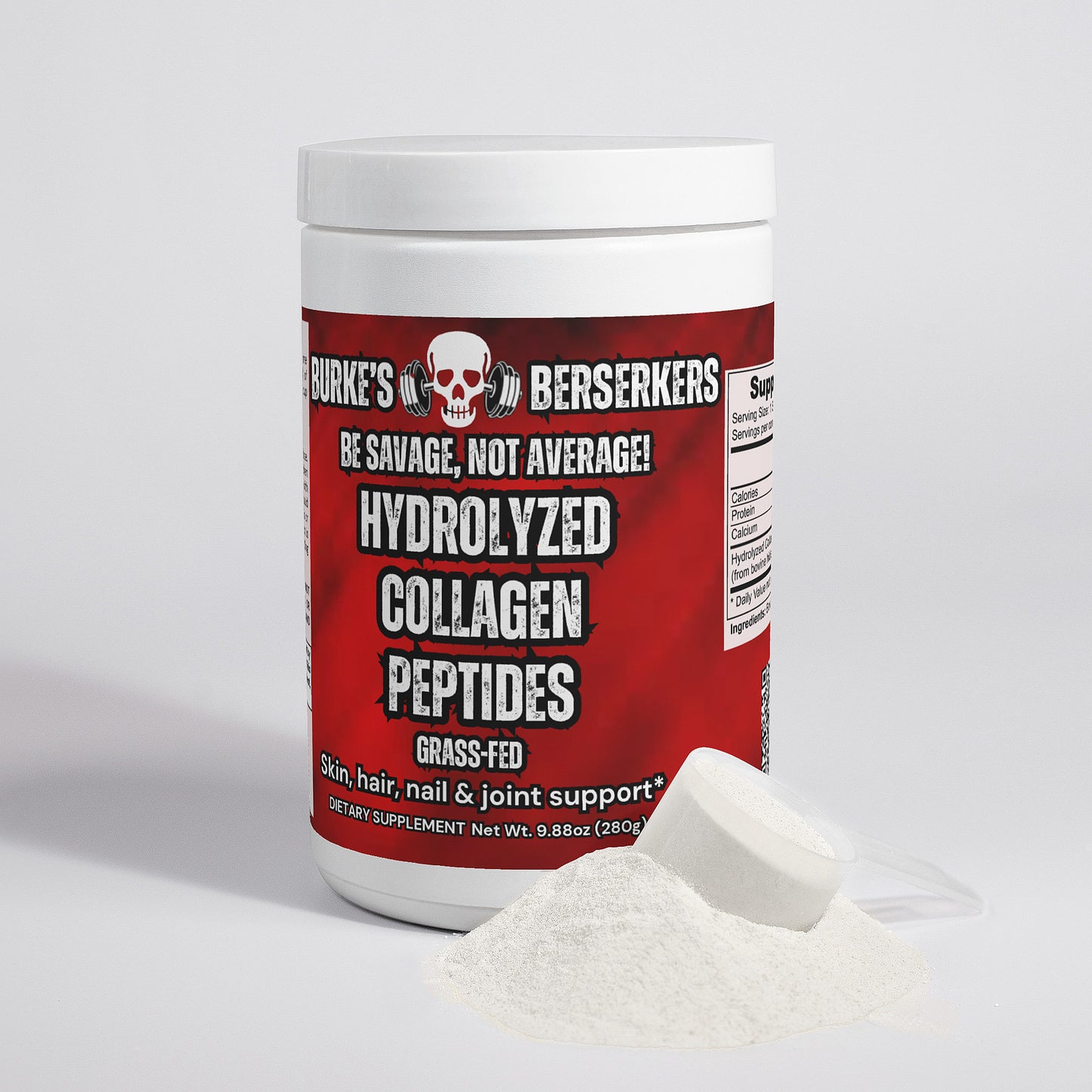 Burke's Berserkers Grass-Fed Hydrolyzed Collagen Peptides