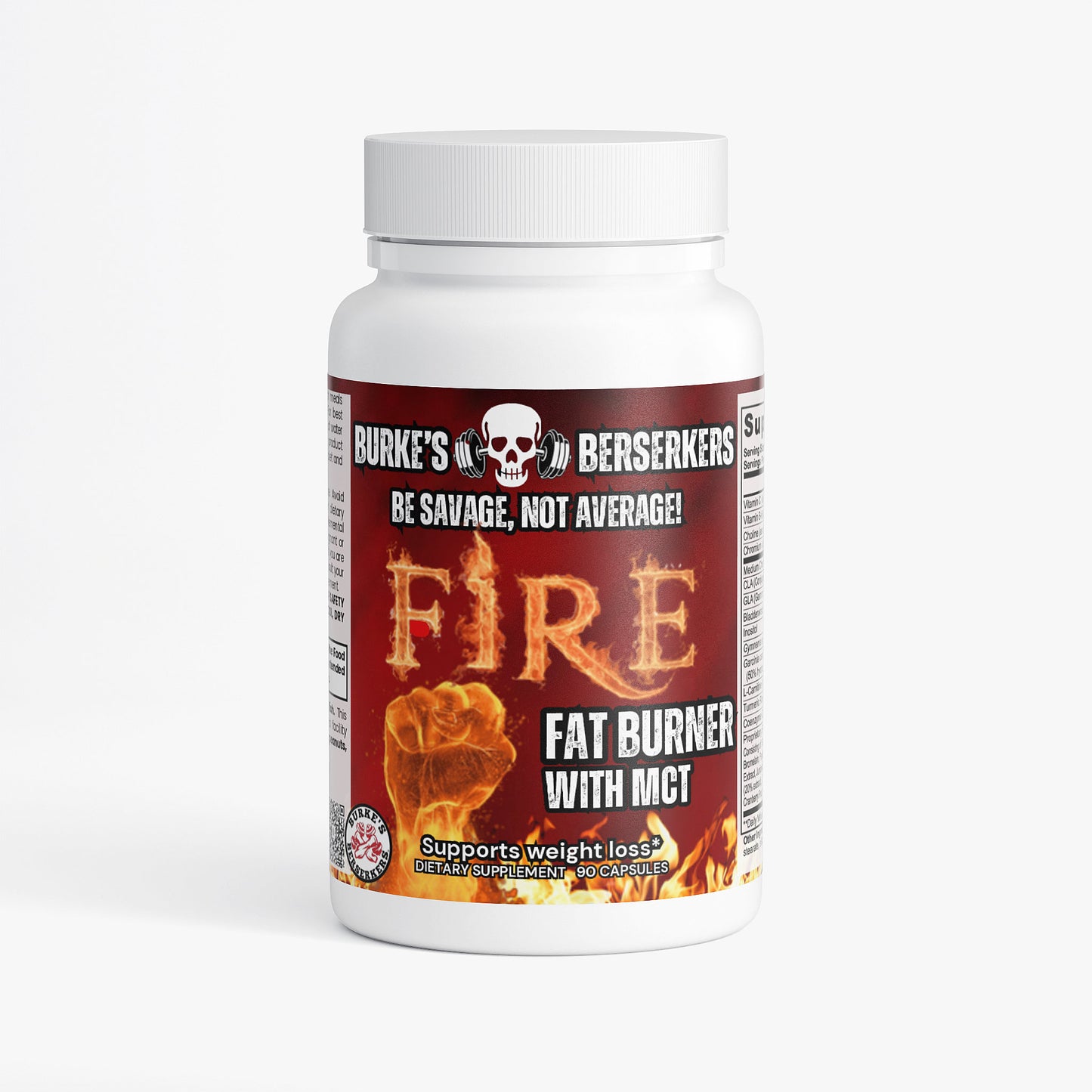 Burke's Berserkers FIRE Fat Burner with MCT