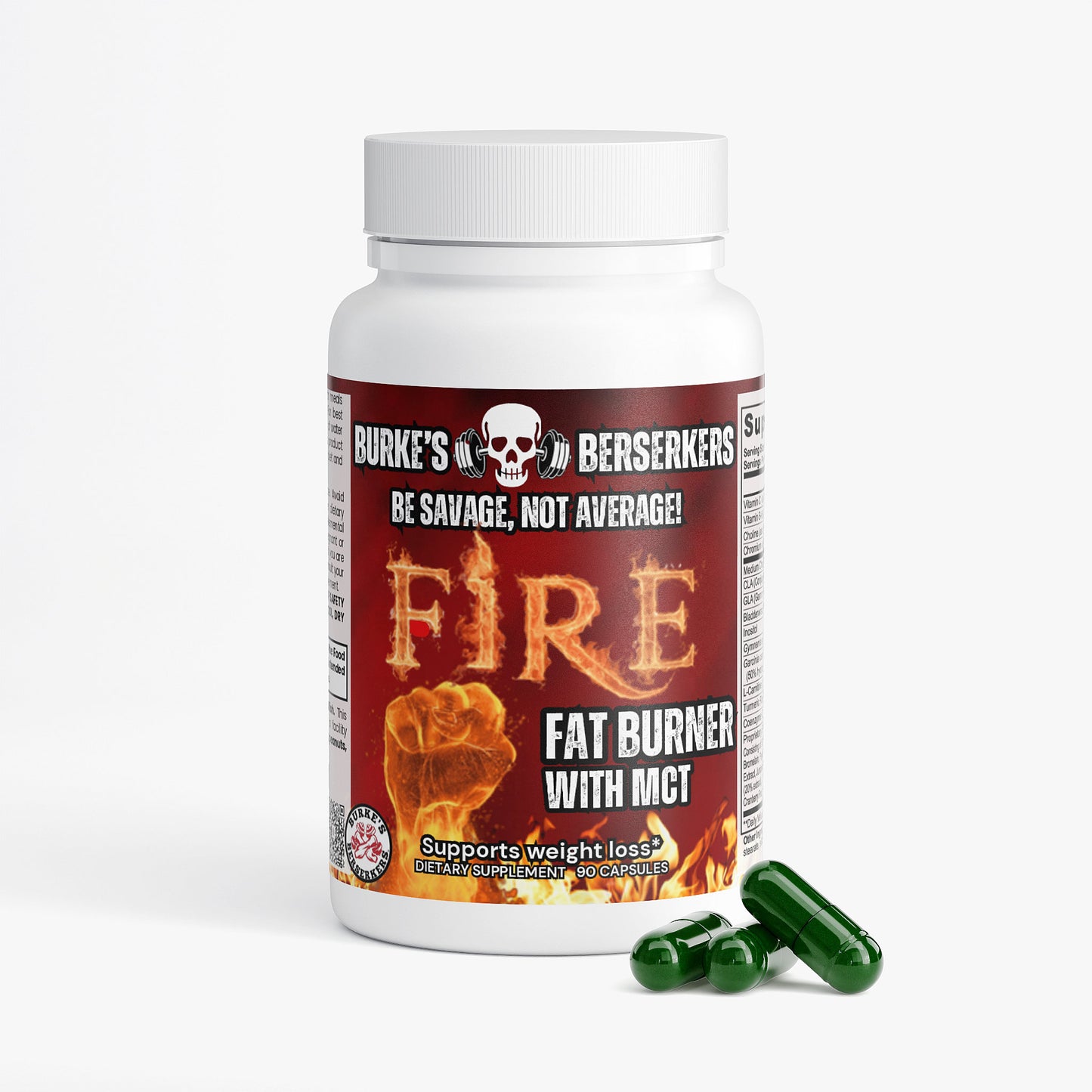Burke's Berserkers FIRE Fat Burner with MCT