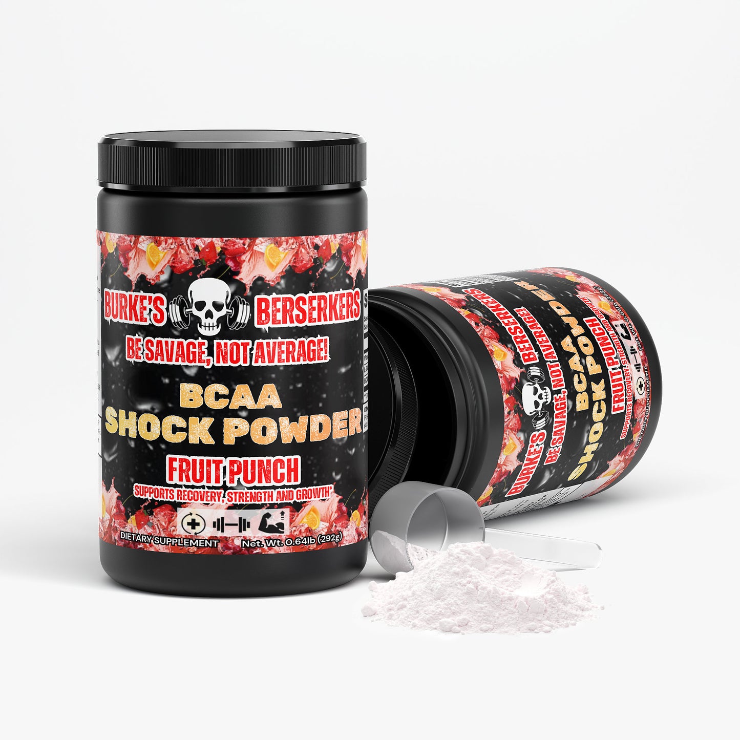 Burke's Berserkers BCAA Shock Powder (Fruit Punch)