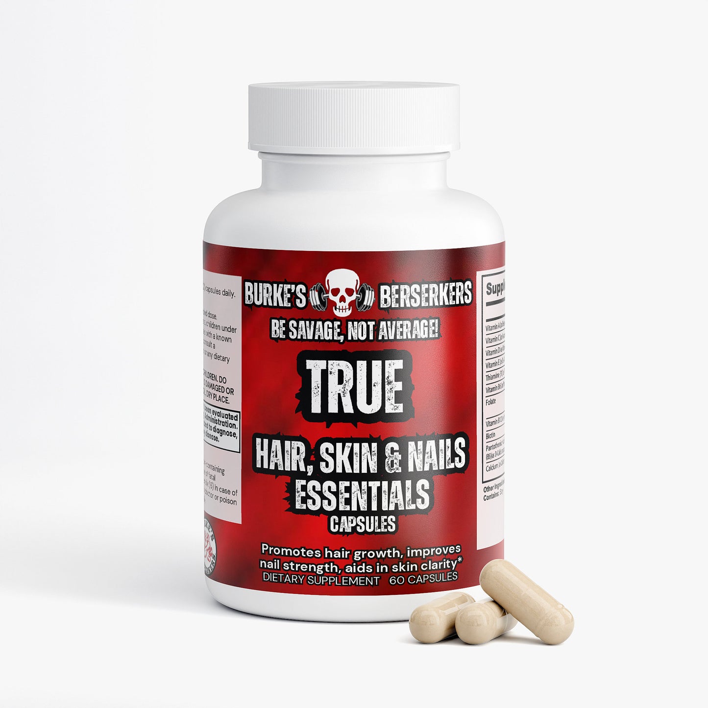 Burke's Berserkers TRUE Hair, Skin and Nails Essentials