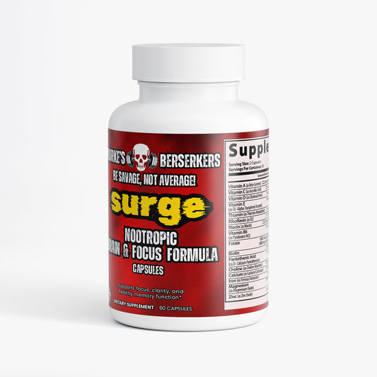 Burke's Berserkers Surge Nootropic Brain & Focus Formula