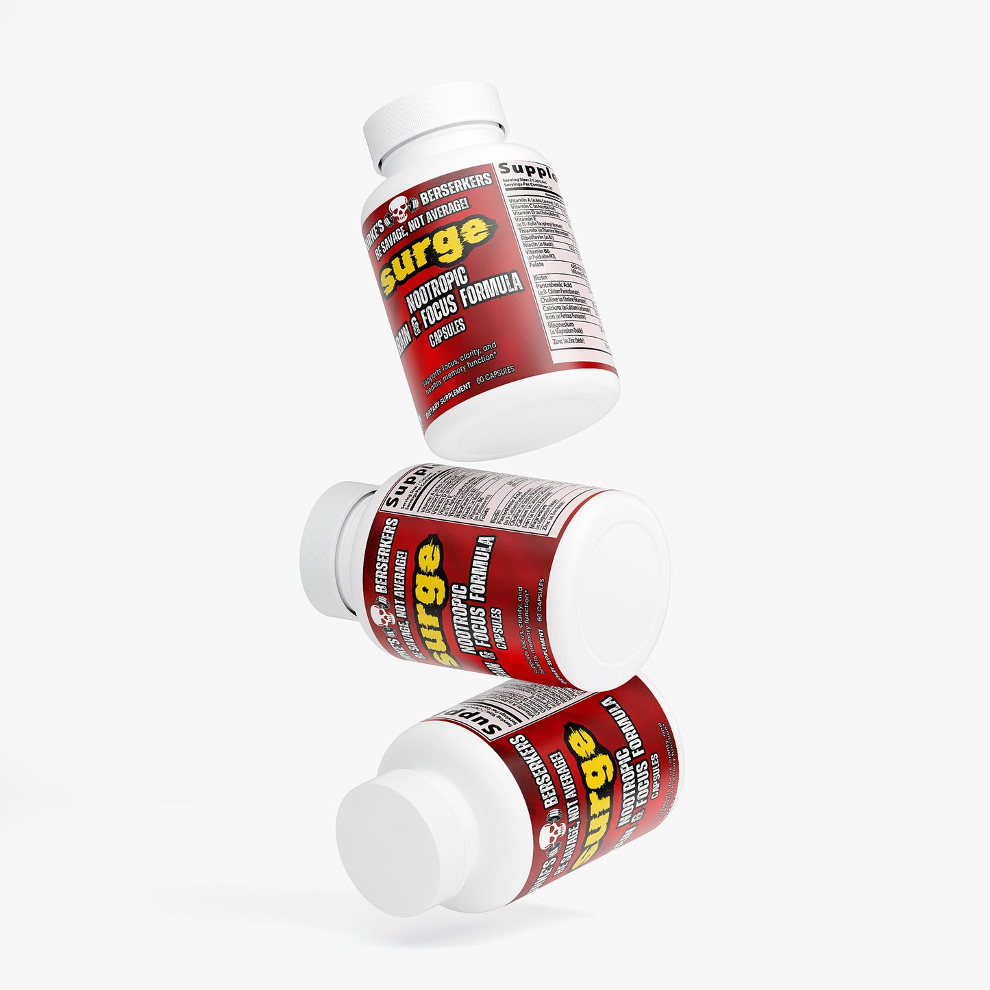 Burke's Berserkers Surge Nootropic Brain & Focus Formula