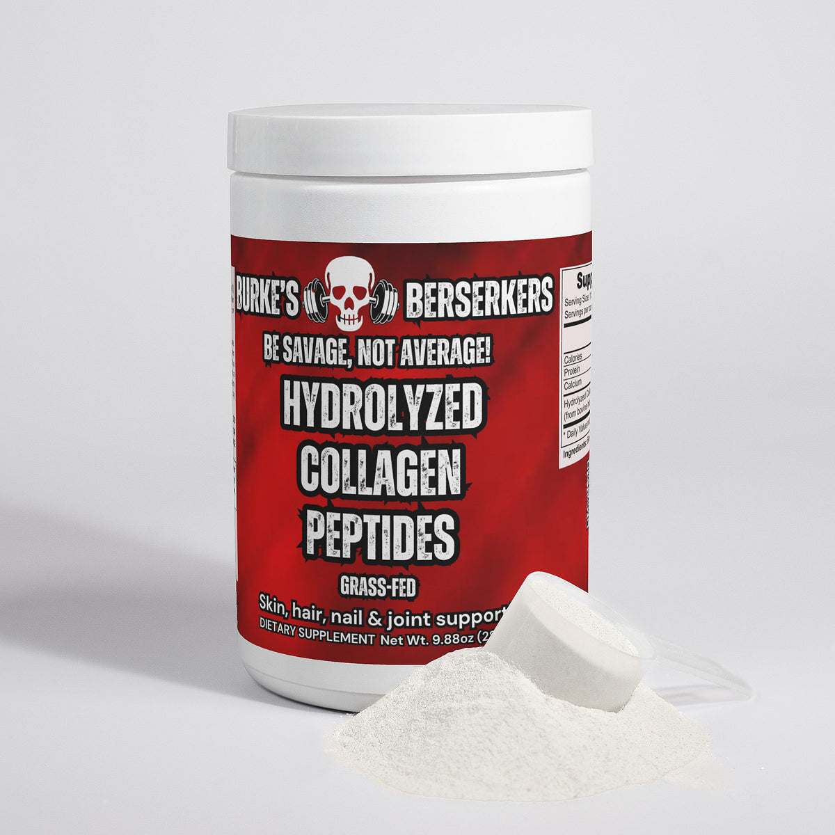 Burke's Berserkers Grass-Fed Hydrolyzed Collagen Peptides