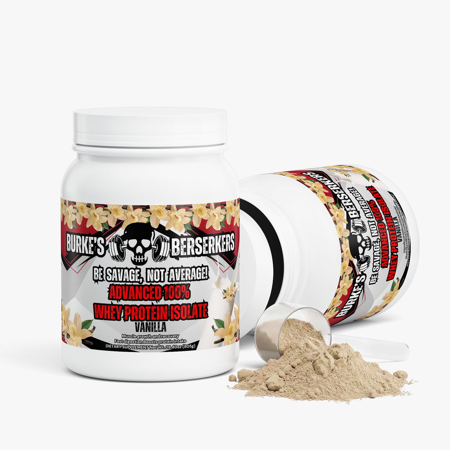 Burke's Berserkers Advanced 100% Whey Protein Isolate (Vanilla)
