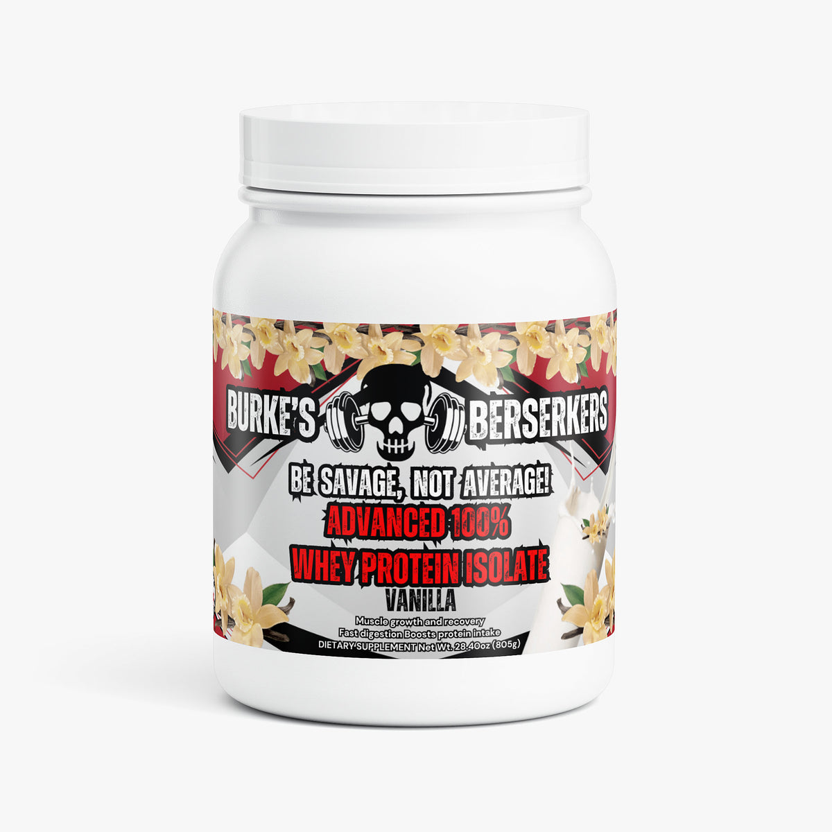 Burke's Berserkers Advanced 100% Whey Protein Isolate (Vanilla)