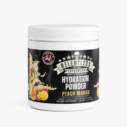Burke's Berserkers Relentless Performance Hydration Powder (Peach Mango)