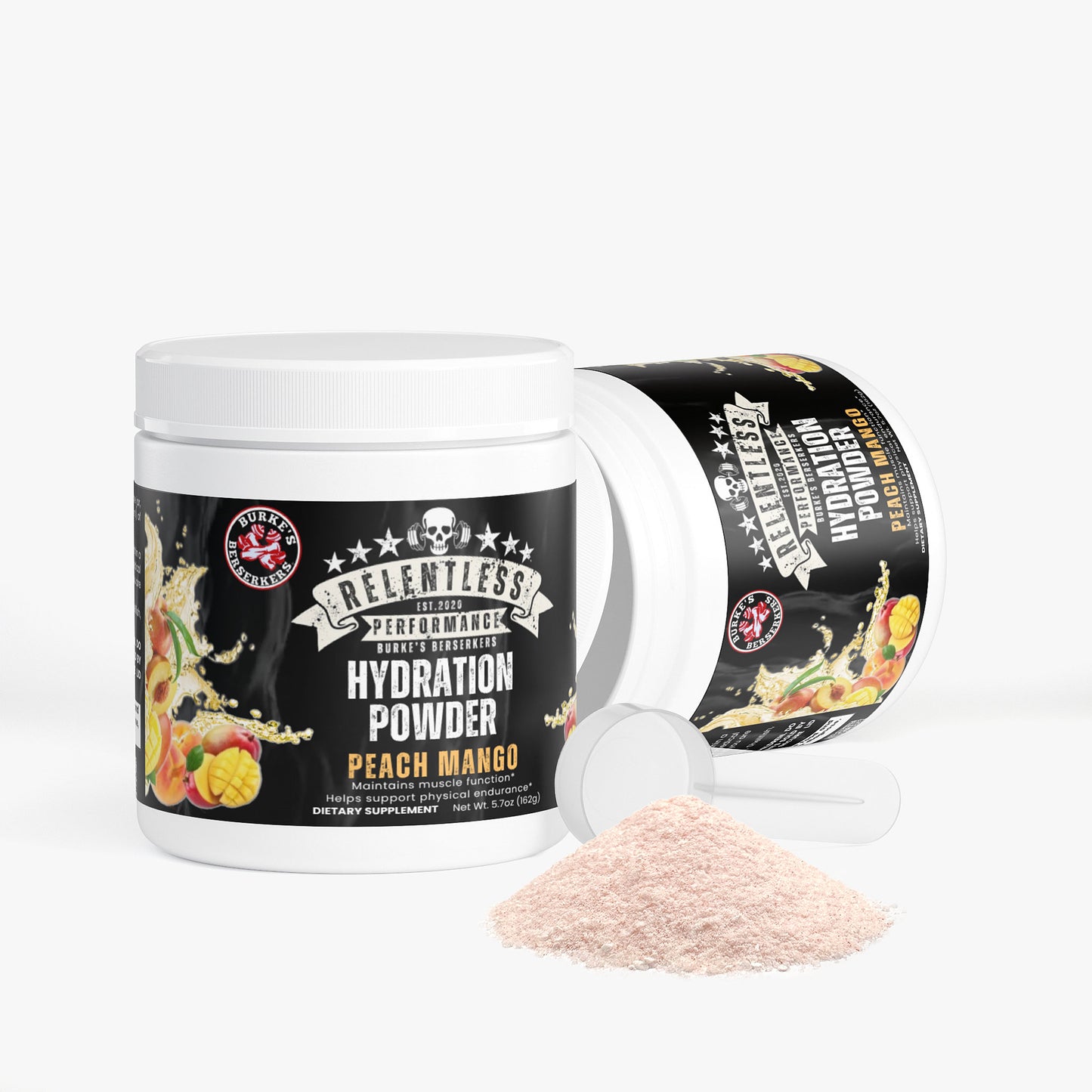 Burke's Berserkers Relentless Performance Hydration Powder (Peach Mango)