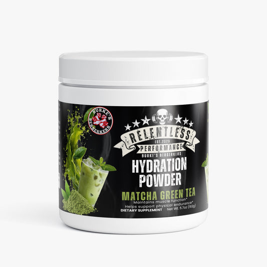 Burke's Berserkers Relentless Performance Hydration Powder (Matcha Green Tea)