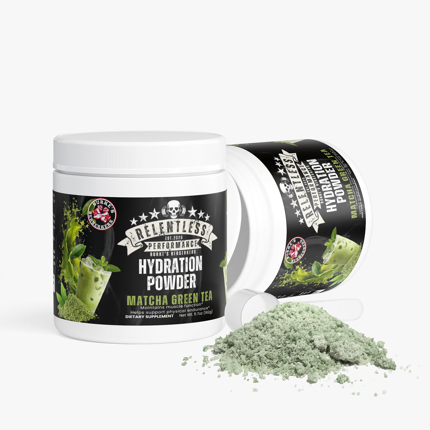 Burke's Berserkers Relentless Performance Hydration Powder (Matcha Green Tea)