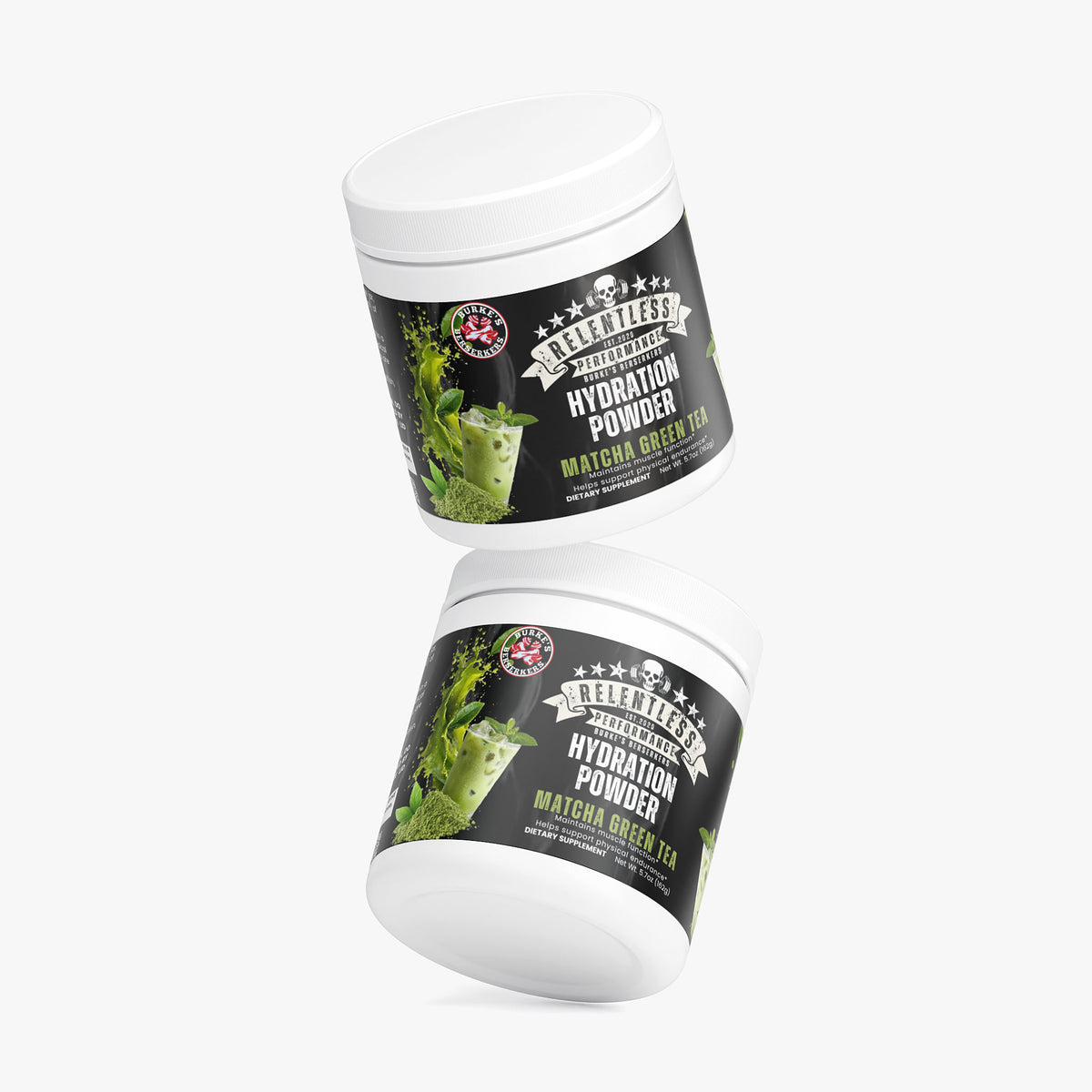 Burke's Berserkers Relentless Performance Hydration Powder (Matcha Green Tea)