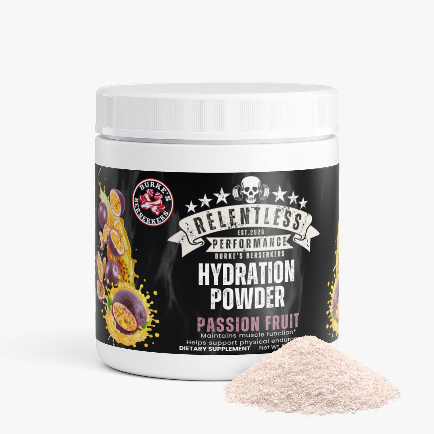 Burke's Berserkers Relentless Performance Hydration Powder (Passion Fruit)