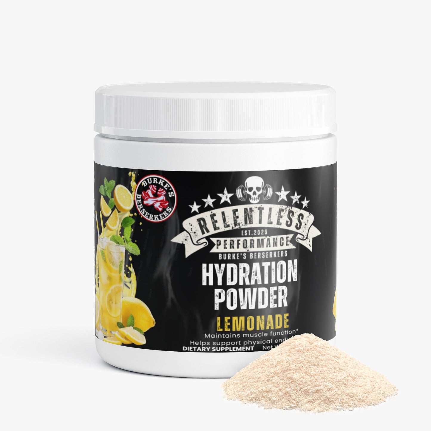Burke's Berserkers Relentless Performance Hydration Powder (Lemonade)
