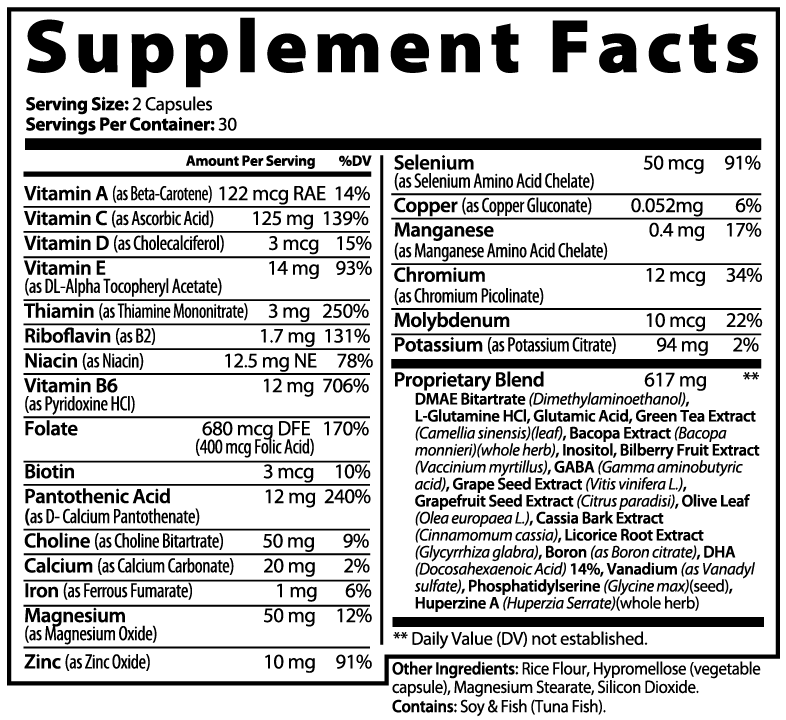 Burke's Berserkers Surge Nootropic Brain & Focus Formula