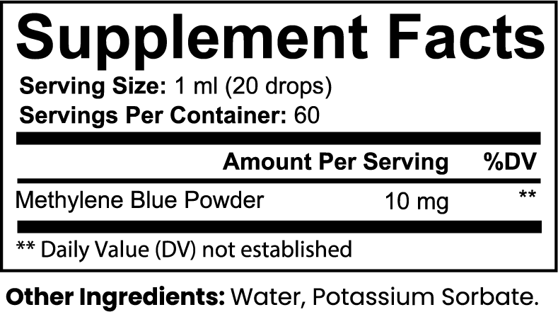Burke's Berserkers Methylene Blue Drops