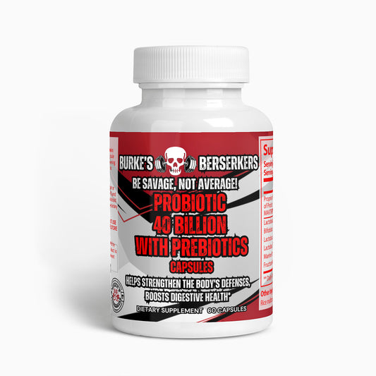 Burke's Berserkers Probiotic 40 Billion with Prebiotics